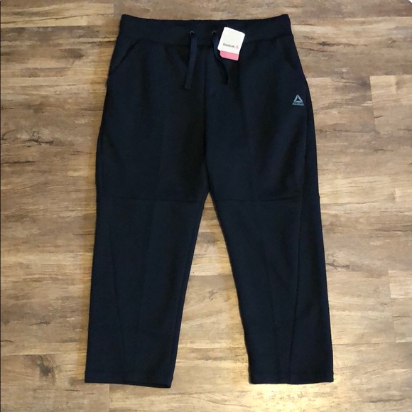 NWT Reebok cropped athletic jogger pants - Picture 1 of 3